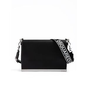 Dsquared² Black Leather Messenger Men's Bag (Pre-Owned)